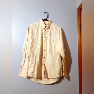Burberry London Men's Shirt Button Down Long Sleeve Yellow Size Small